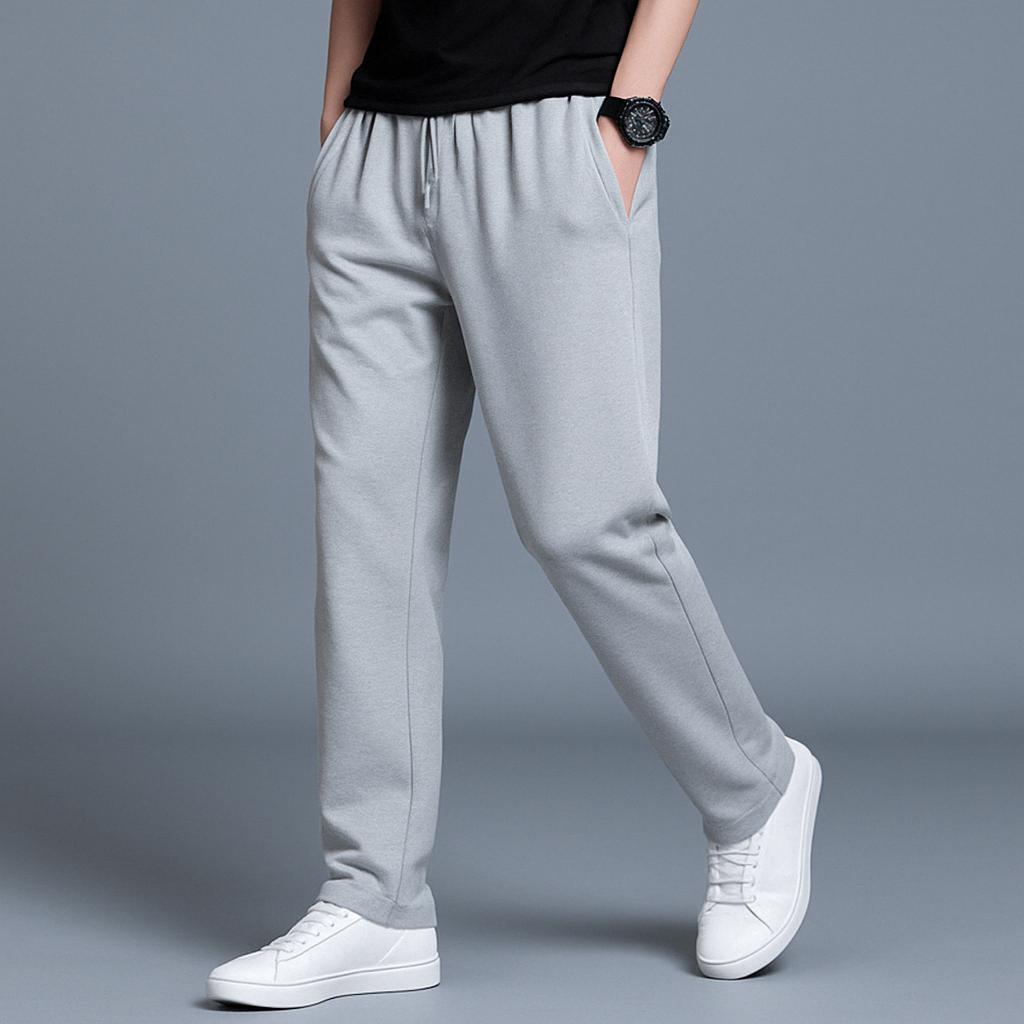 Lars | Comfortabele ademende katoen herfst joggingbroek voor heren met moderne pasvorm