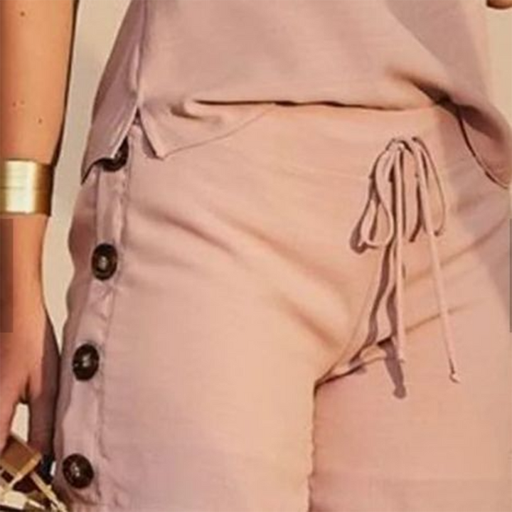 Elena - Dames Tweedelige Casual Set - Ontspannen en Modieuze Look