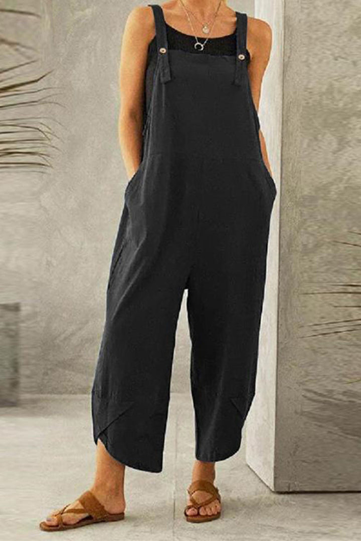 Jade – Jumpsuit van Katoenmix met Verstelbare Bandjes