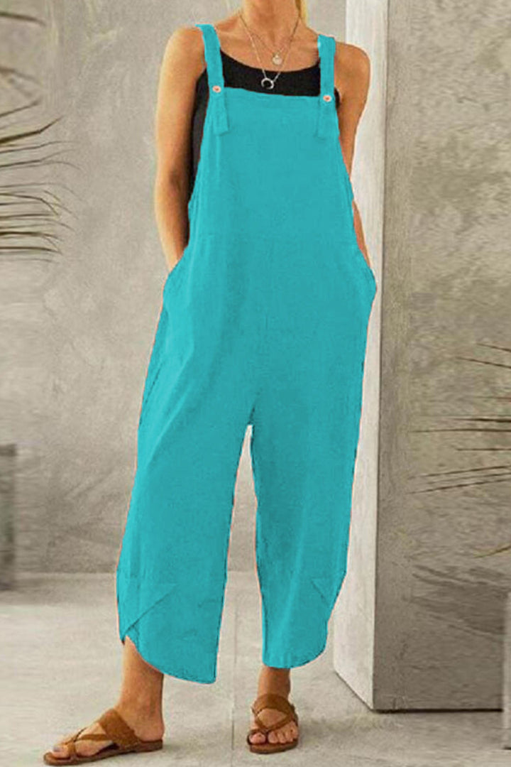 Jade – Jumpsuit van Katoenmix met Verstelbare Bandjes