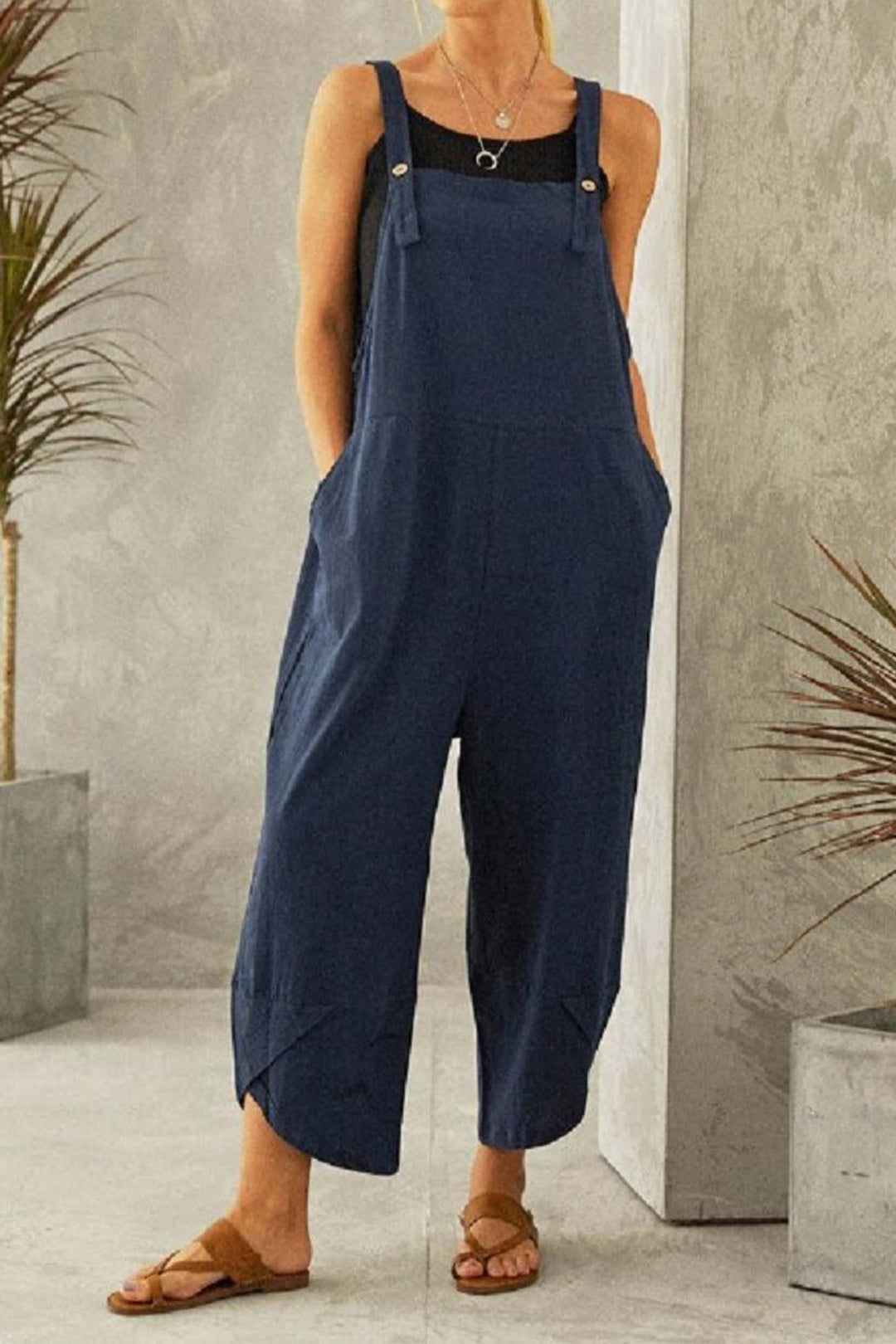 Jade – Jumpsuit van Katoenmix met Verstelbare Bandjes