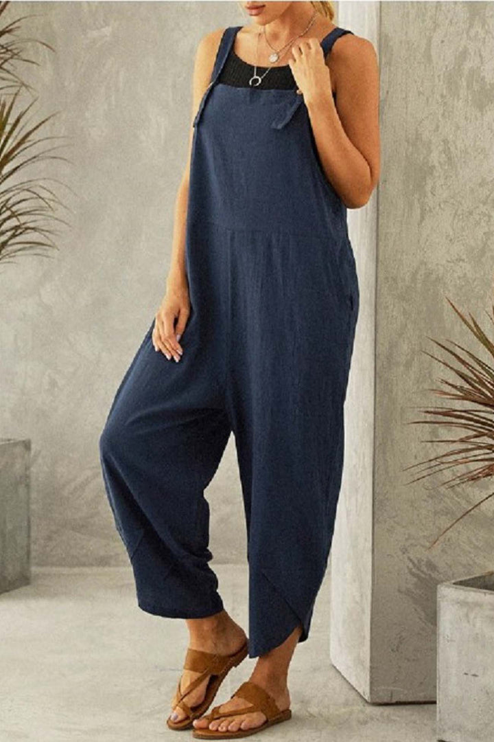 Jade – Jumpsuit van Katoenmix met Verstelbare Bandjes