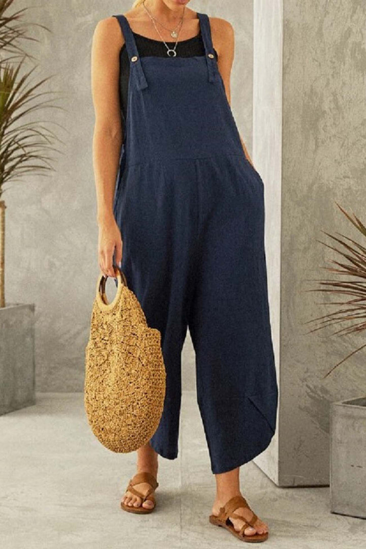 Jade – Jumpsuit van Katoenmix met Verstelbare Bandjes