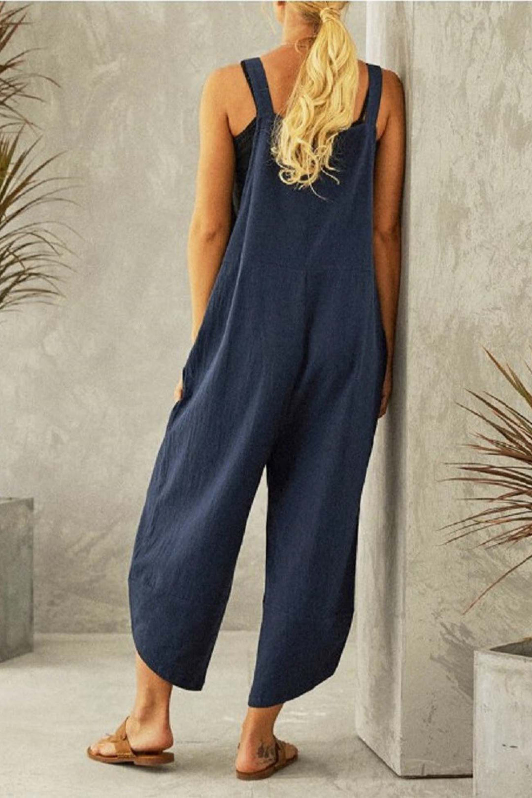 Jade – Jumpsuit van Katoenmix met Verstelbare Bandjes