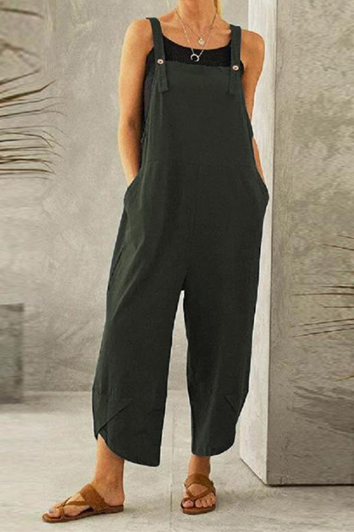 Jade – Jumpsuit van Katoenmix met Verstelbare Bandjes