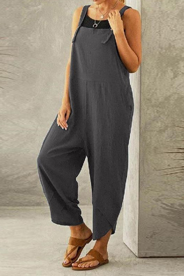 Jade – Jumpsuit van Katoenmix met Verstelbare Bandjes