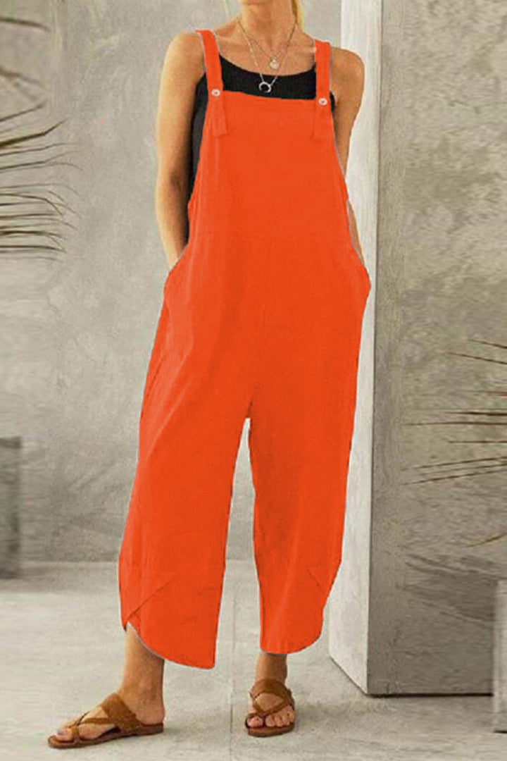 Jade – Jumpsuit van Katoenmix met Verstelbare Bandjes