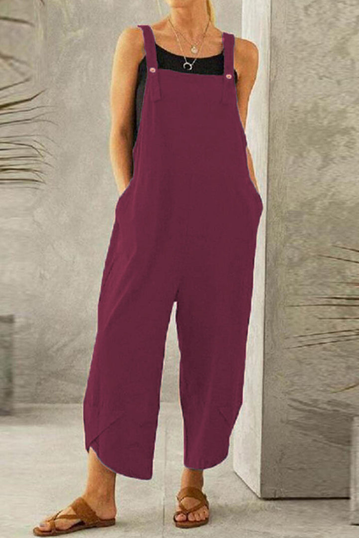 Jade – Jumpsuit van Katoenmix met Verstelbare Bandjes