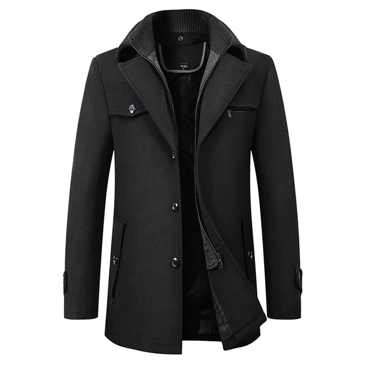 Mateo | Elegante warme winterjas voor heren met lange snit en verfijnd design