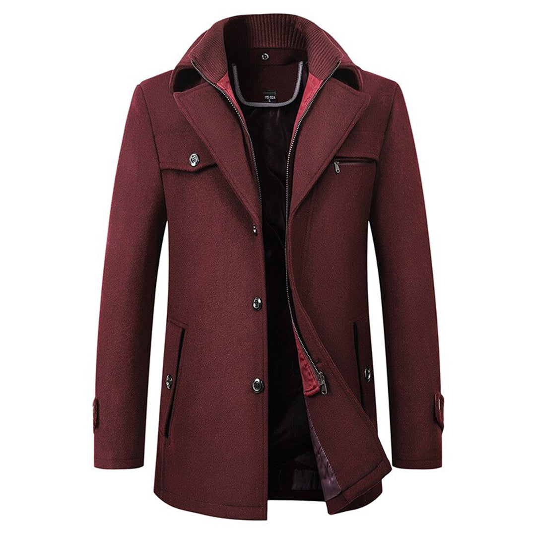 Mateo | Elegante warme winterjas voor heren met lange snit en verfijnd design