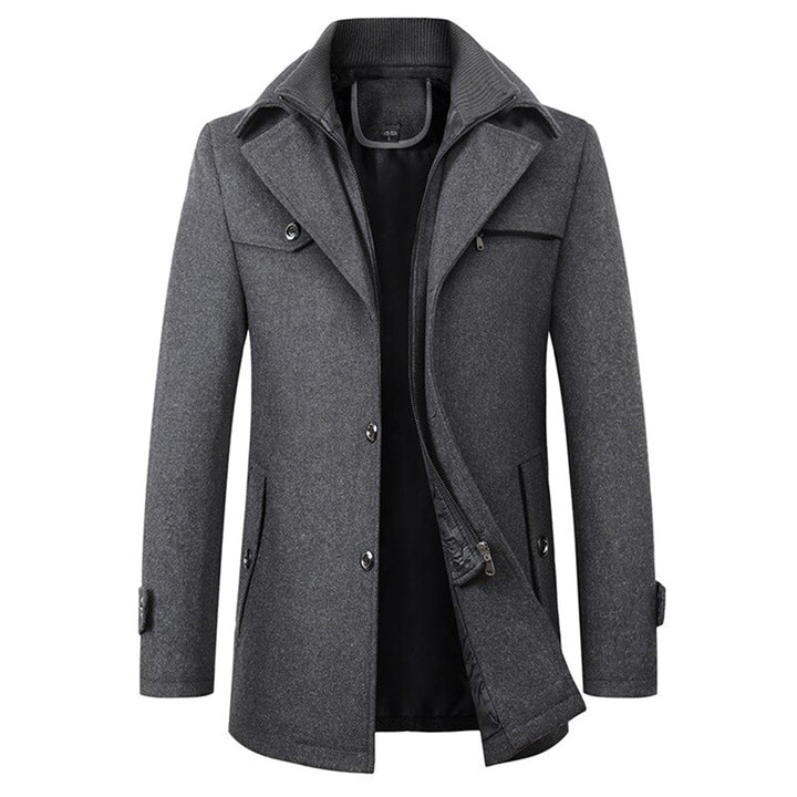 Mateo | Elegante warme winterjas voor heren met lange snit en verfijnd design