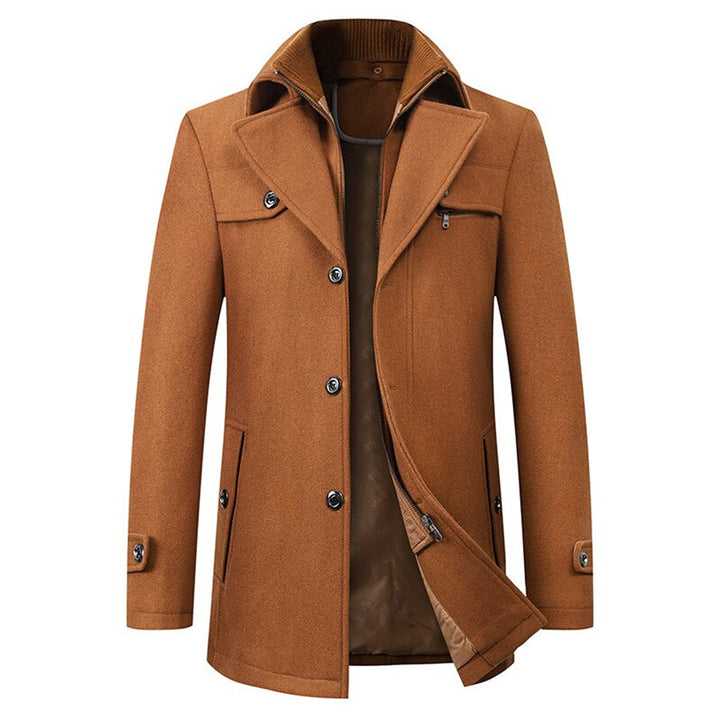 Mateo | Elegante warme winterjas voor heren met lange snit en verfijnd design