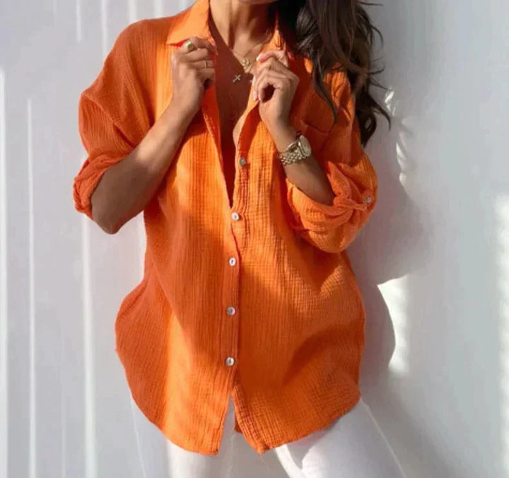 Elisa Dames Blouse – Stijlvolle en comfortabele blouse met knoopsluiting