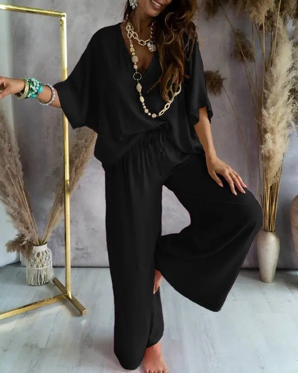Sophie - Dames Top en Broek Set - Comfortabel en Stijlvol Ontwerp