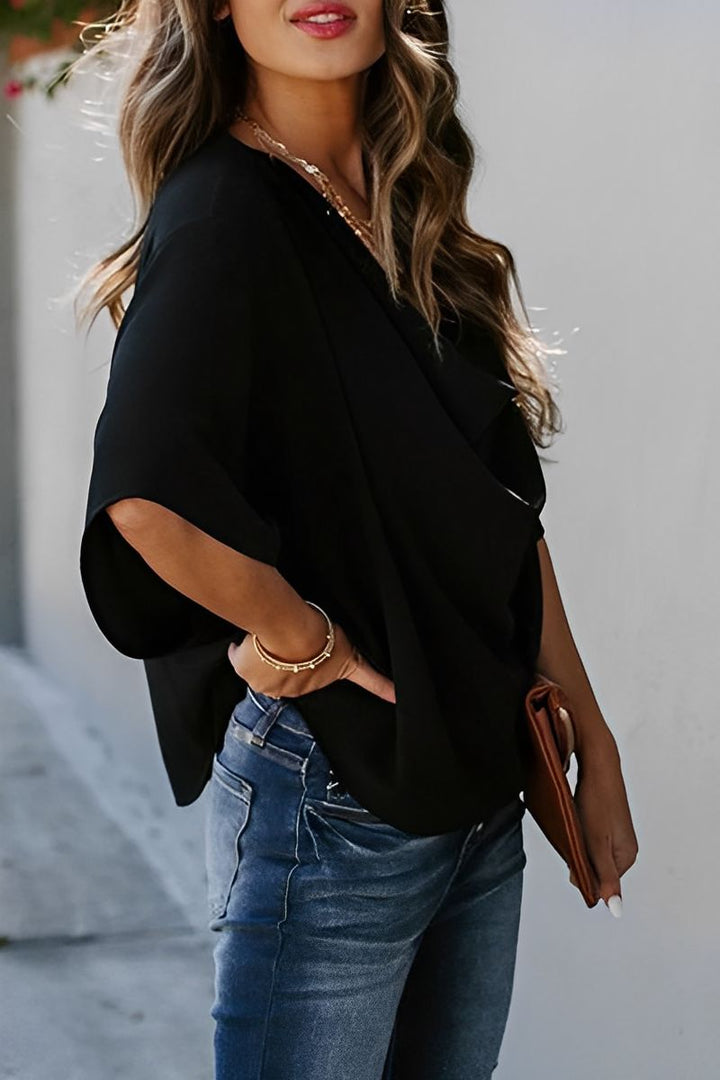 Isabelle - Dames Chiffon Zomerblouse - Luchtig en Stijlvol