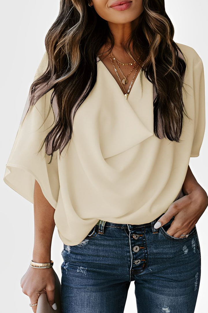 Isabelle - Dames Chiffon Zomerblouse - Luchtig en Stijlvol