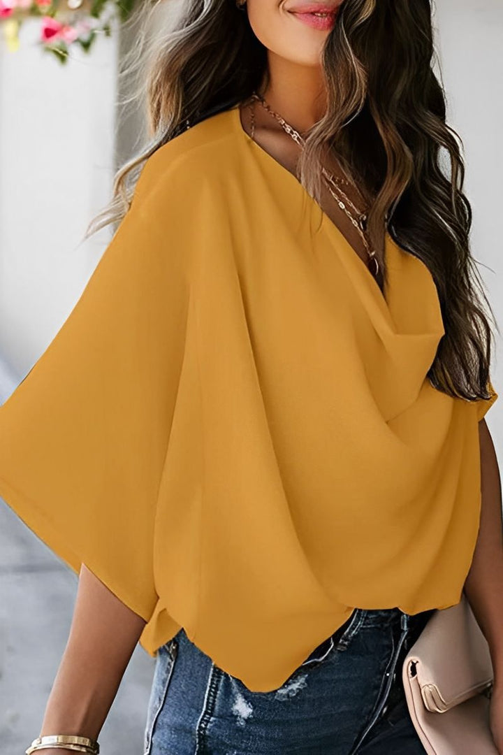 Isabelle - Dames Chiffon Zomerblouse - Luchtig en Stijlvol