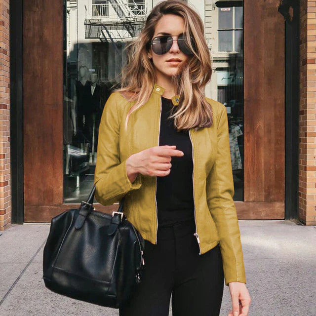 Anouk Dames Leren Lentejas – Elegante Leren Jas