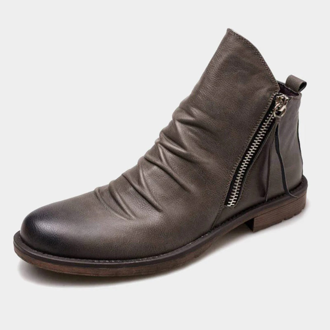 Haylom | Antislip PU leren herfstlaarzen voor heren met comfortabele pasvorm en ritssluiting