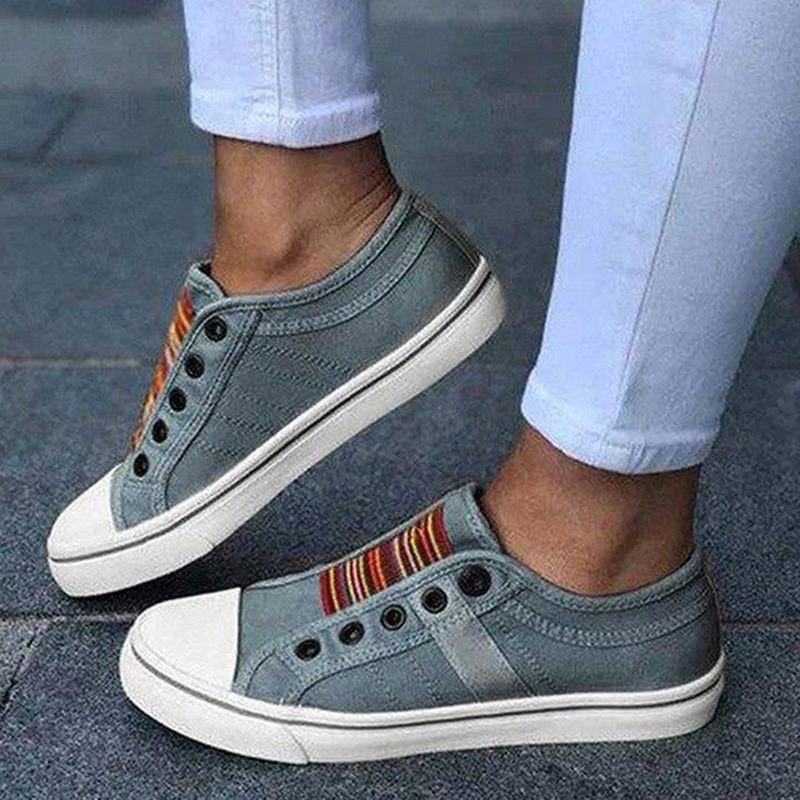 Liv | Comfortabele slip-on canvas schoenen voor dames met casual sportieve look