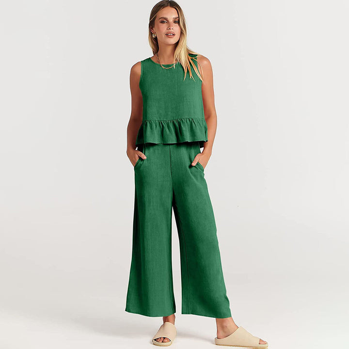 Elvira - Dames Stijlvolle Tweedelige Set - Elegante Outfit voor Diverse Gelegenheden