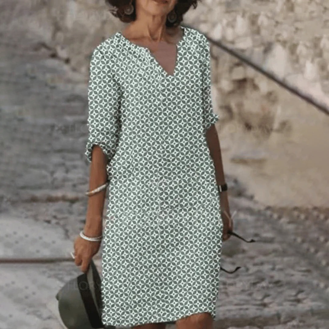 Elegante zomerjurk met comfortabel design en tijdloze uitstraling