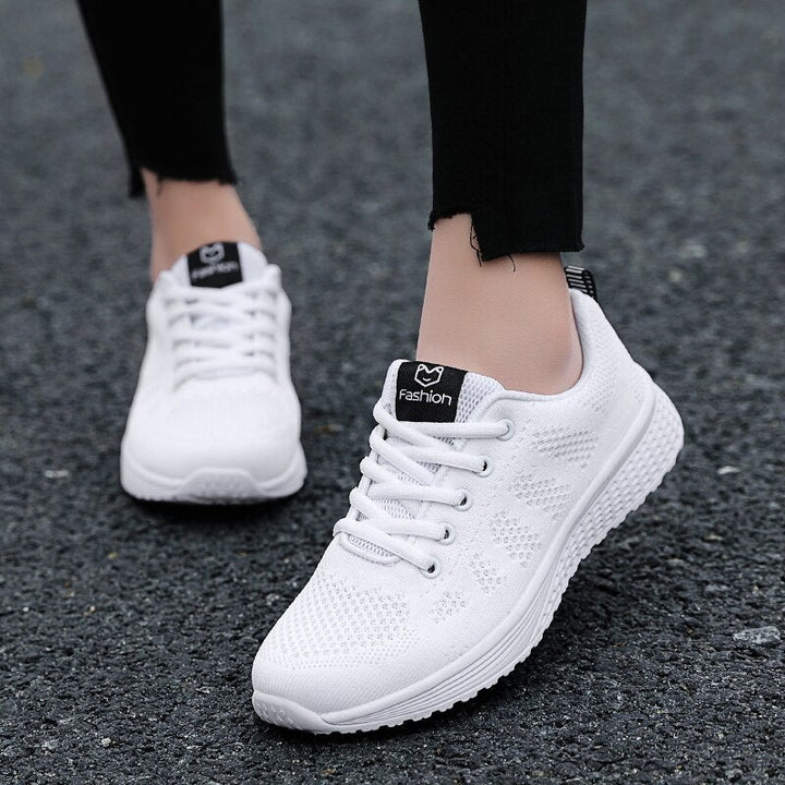 Dames hardloopschoenen met ademende mesh – licht, dempend en stijlvol voor actieve dagen