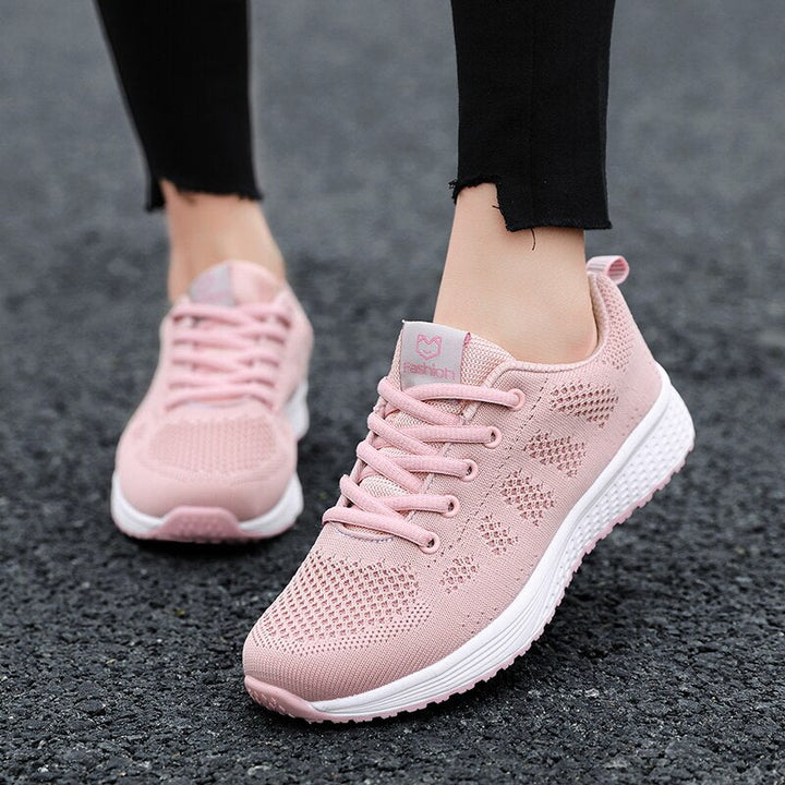 Dames hardloopschoenen met ademende mesh – licht, dempend en stijlvol voor actieve dagen
