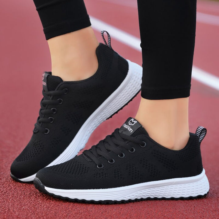 Dames hardloopschoenen met ademende mesh – licht, dempend en stijlvol voor actieve dagen