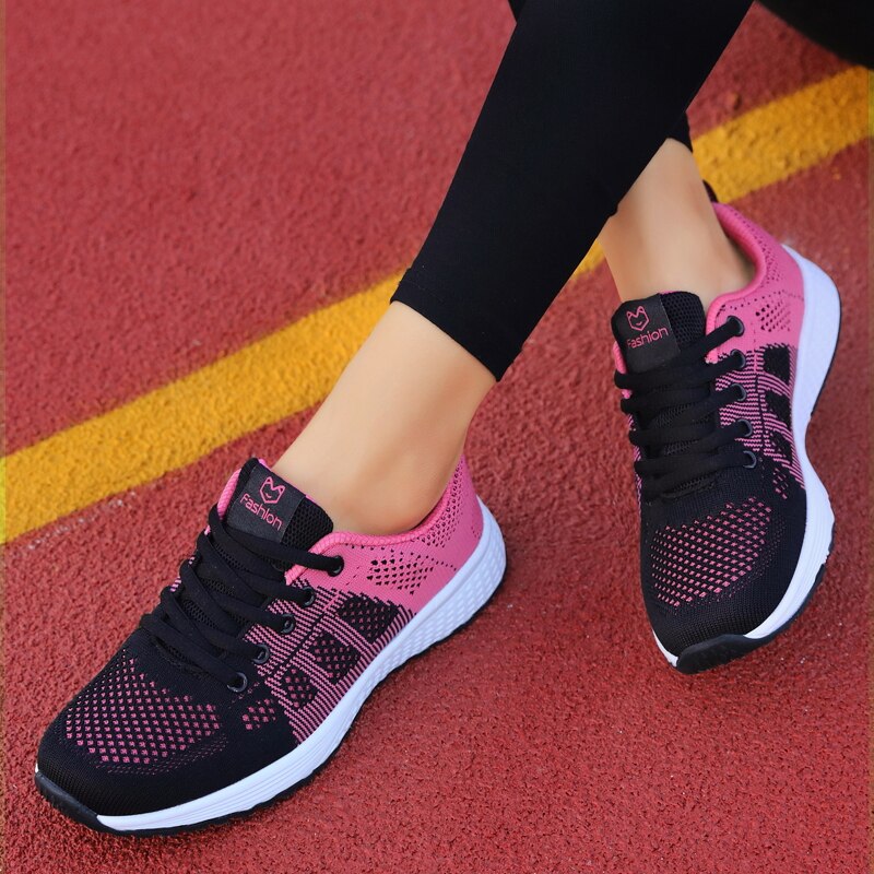 Dames hardloopschoenen met ademende mesh – licht, dempend en stijlvol voor actieve dagen