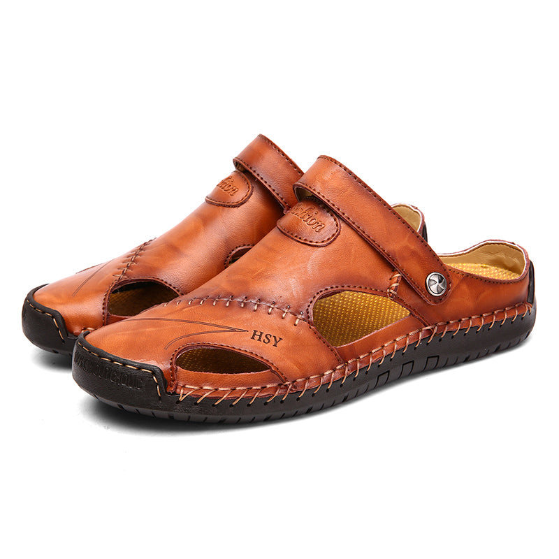 Heren sandalen van kunstleer – stijlvol, ademend en comfortabel voor elke dag