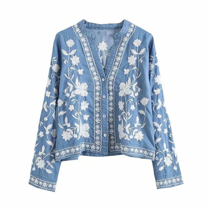 Isabelle | Geborduurd vest voor dames