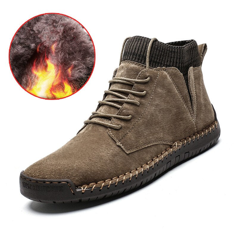 Lars | Suède winterboots voor heren