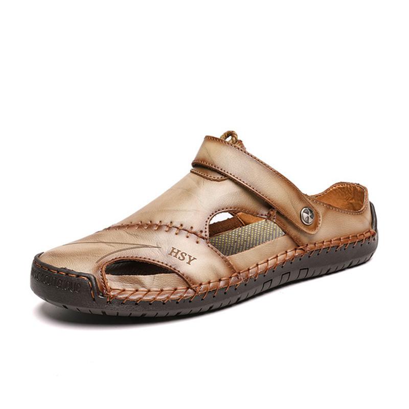 Heren sandalen van kunstleer – stijlvol, ademend en comfortabel voor elke dag