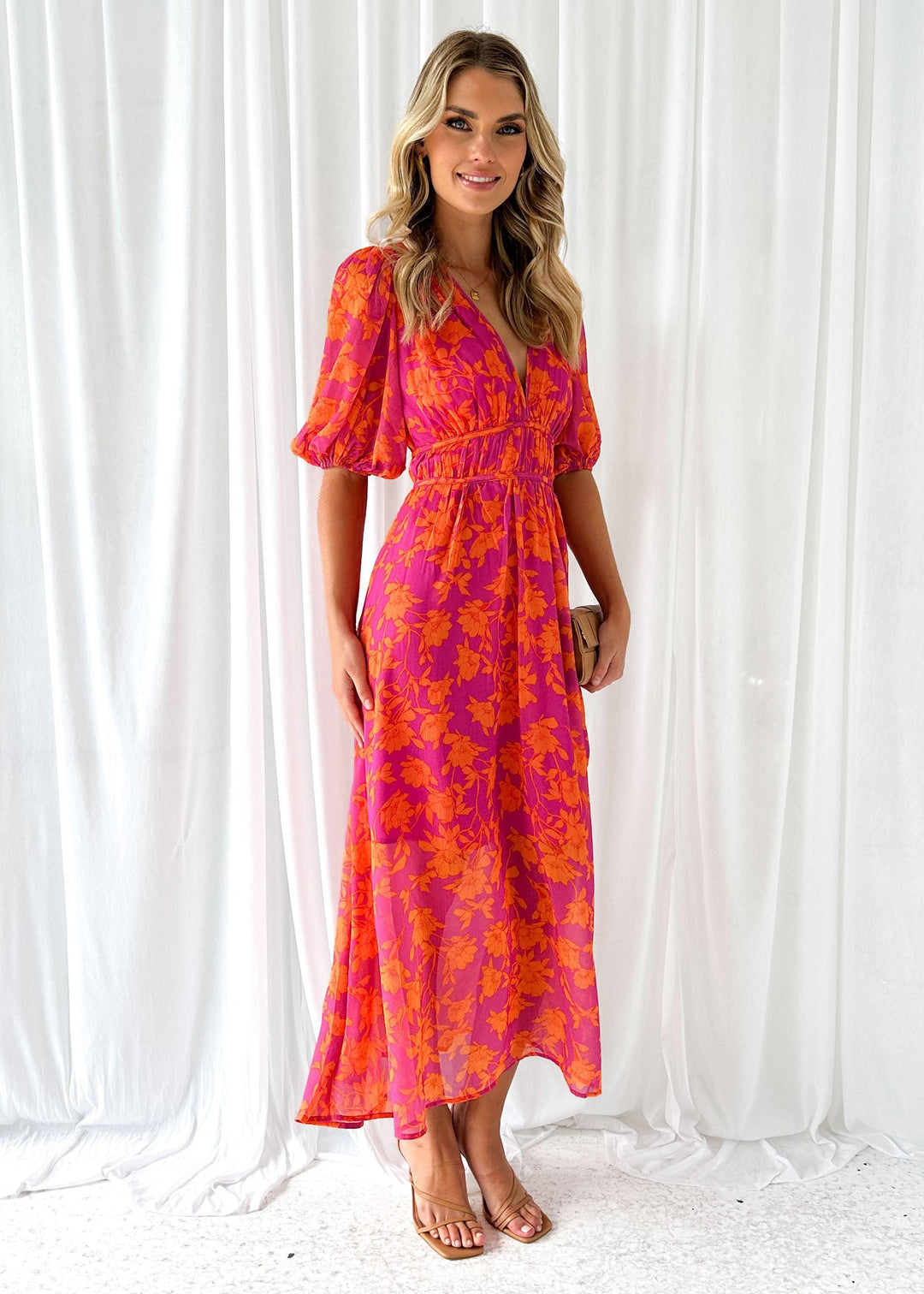 Anika - Dames Maxi Jurk met V-Hals