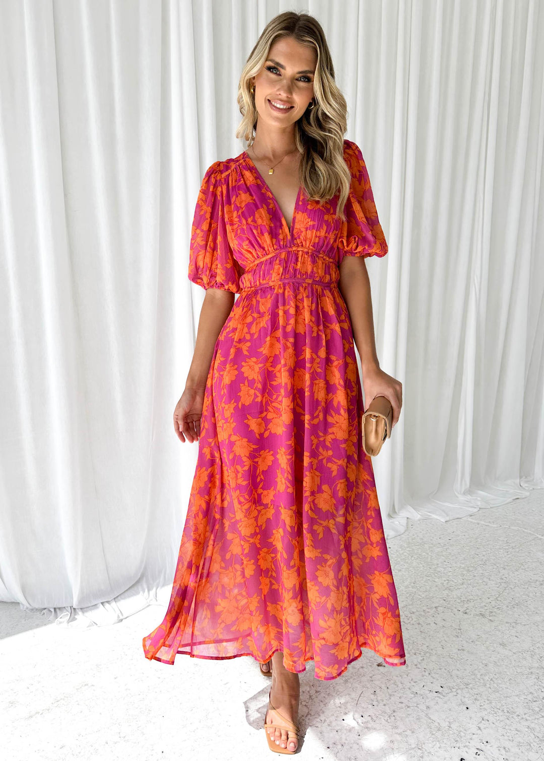 Anika - Dames Maxi Jurk met V-Hals