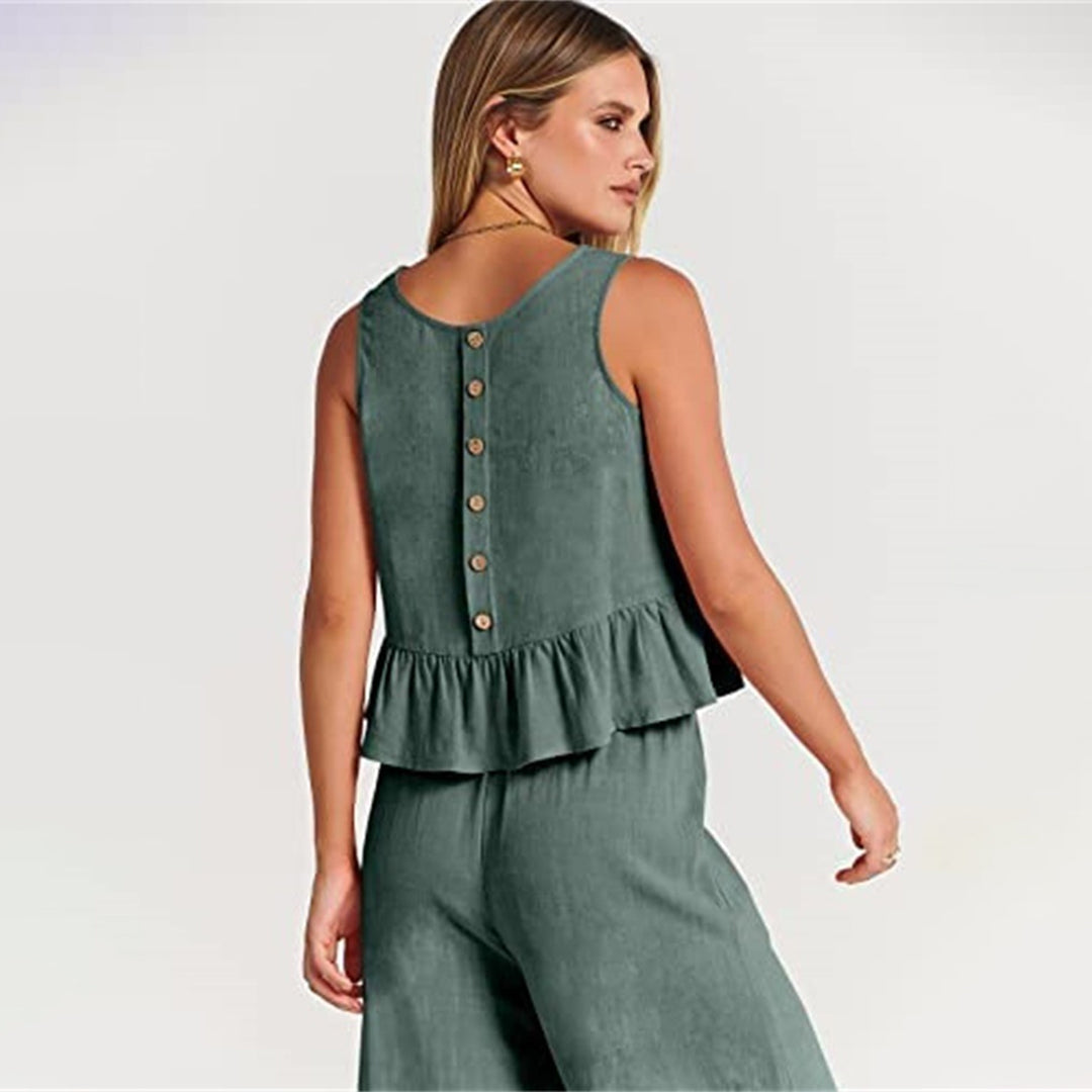 Elvira - Dames Stijlvolle Tweedelige Set - Elegante Outfit voor Diverse Gelegenheden