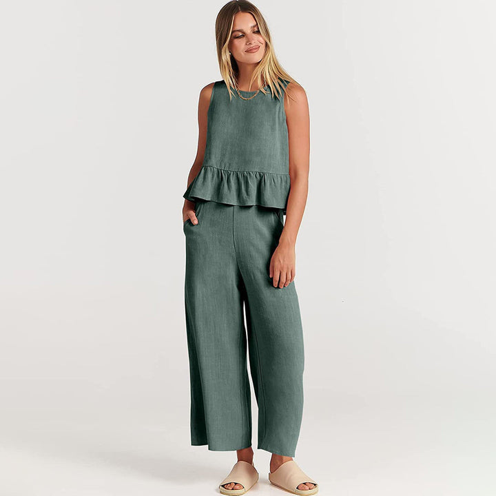 Elvira - Dames Stijlvolle Tweedelige Set - Elegante Outfit voor Diverse Gelegenheden