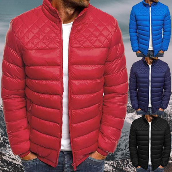 Laurens | Waterafstotende winddichte herfstjas van polyester voor heren met sportief gewatteerd design