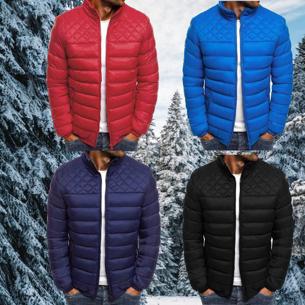 Laurens | Waterafstotende winddichte herfstjas van polyester voor heren met sportief gewatteerd design