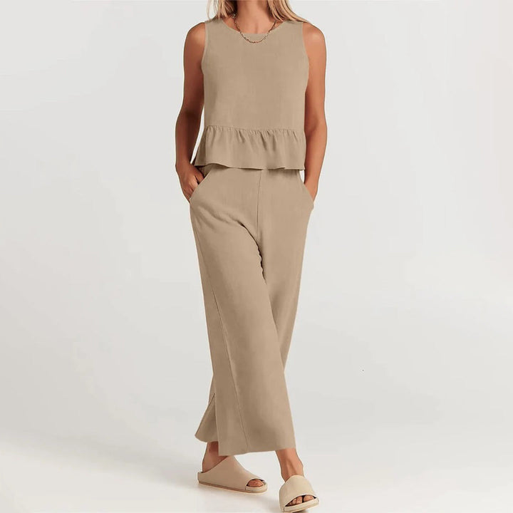 Elvira - Dames Stijlvolle Tweedelige Set - Elegante Outfit voor Diverse Gelegenheden