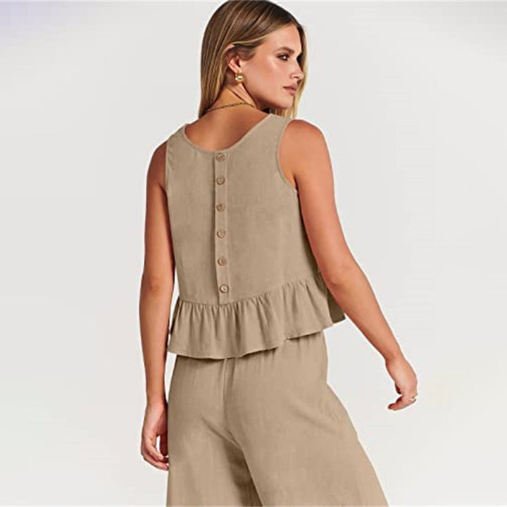 Elvira - Dames Stijlvolle Tweedelige Set - Elegante Outfit voor Diverse Gelegenheden