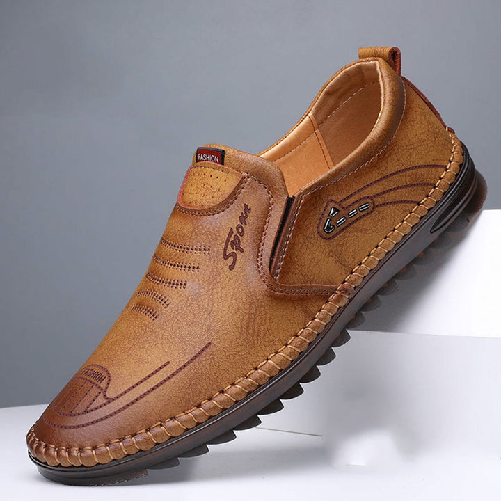 Amerigo | Ademend lichtgewicht PU herfstloafers voor heren met flexibele pasvorm