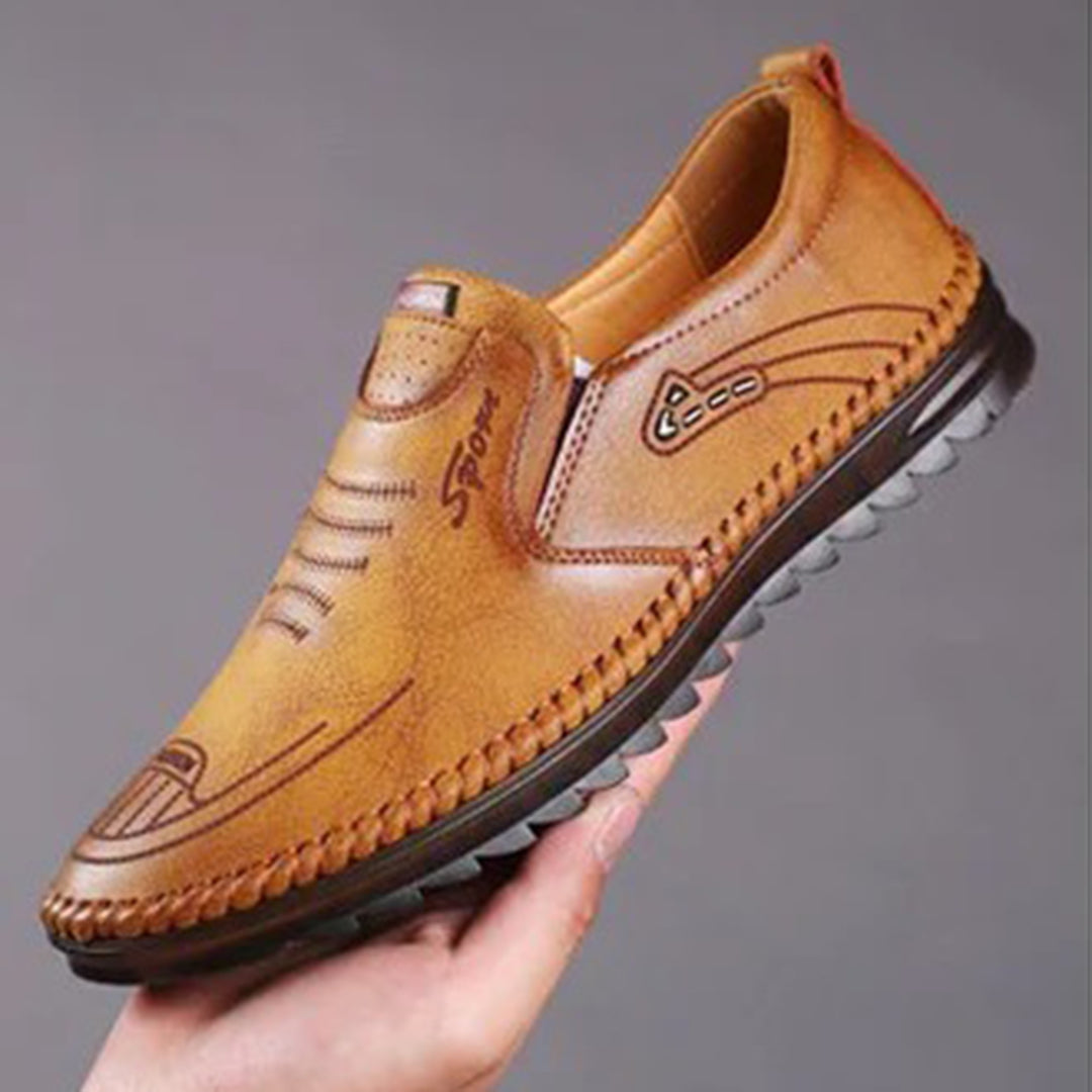 Amerigo | Ademend lichtgewicht PU herfstloafers voor heren met flexibele pasvorm