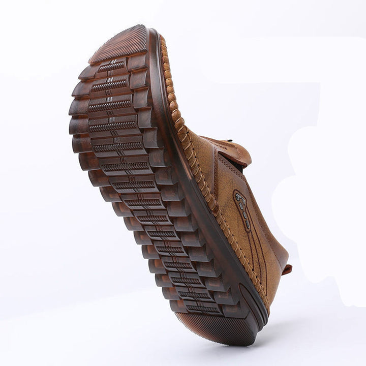Amerigo | Ademend lichtgewicht PU herfstloafers voor heren met flexibele pasvorm