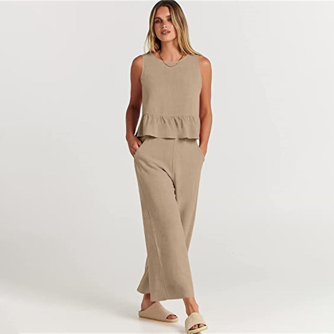 Elvira - Dames Stijlvolle Tweedelige Set - Elegante Outfit voor Diverse Gelegenheden
