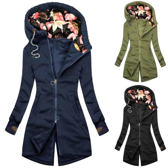 Zaar - Lange Winterjas met Capuchon voor Dames - Warmte en Stijl voor de Koude Dagen