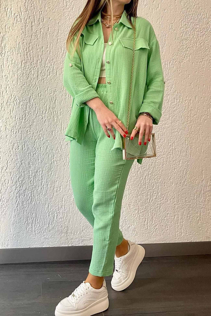 Daphne - Dames Zomerse Tweedelige Set - Frisse en Trendy Outfit
