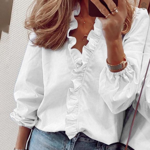 Sofia - Dames Blouse - Klassiek Design met Knoopsluiting