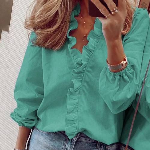 Sofia - Dames Blouse - Klassiek Design met Knoopsluiting